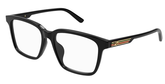 Monture de lunettes Homme Gucci GG1293OA001 BLACK BLACK TRANSPARENT54